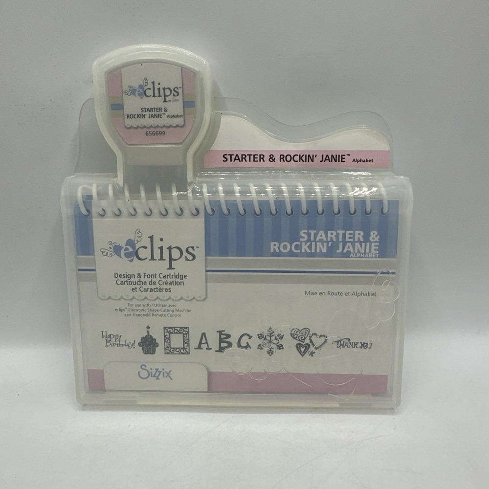 Sizzix eClips Cartridge Starter & Rockin' Janie Shape Cutting System Booklet